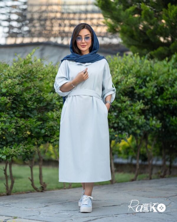 مانتو ماکسی لنین یقه شکاری
