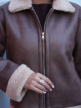 کاپشن چرم بوفالو